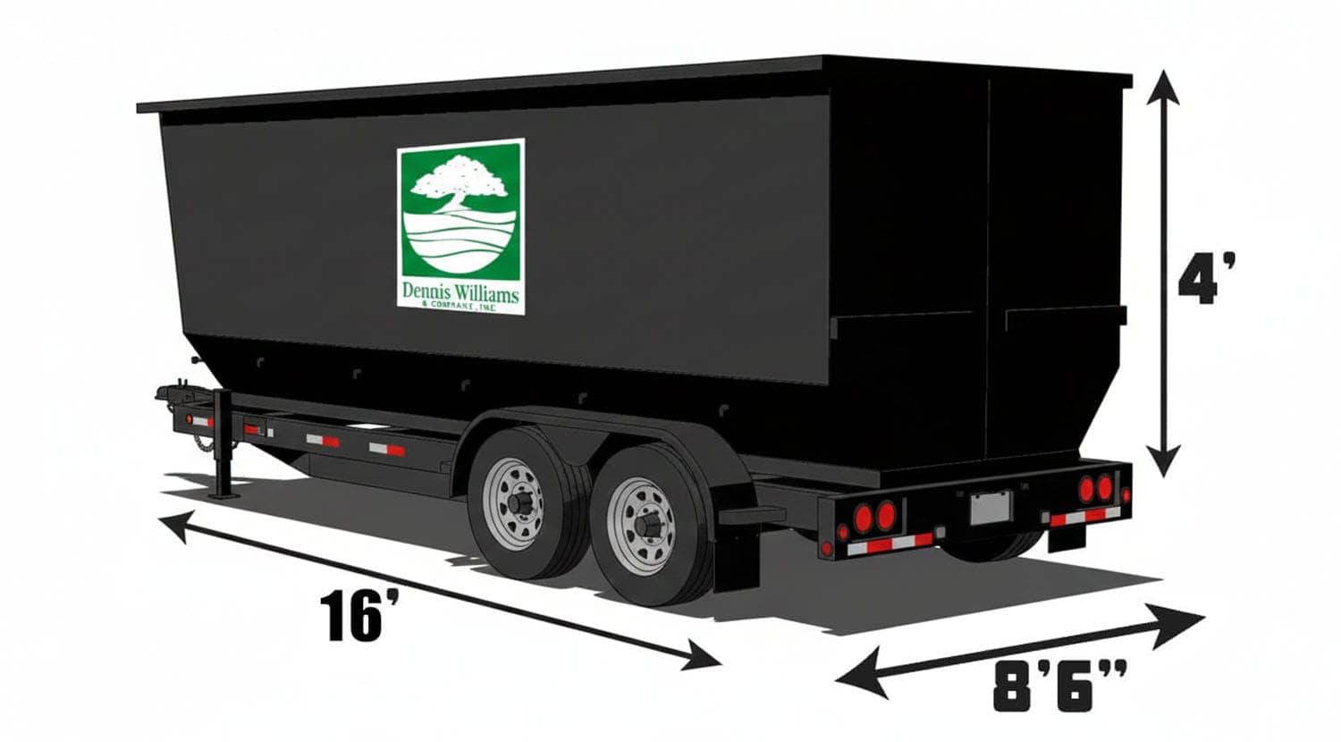 Trailer Tannahill roll-off dumpster